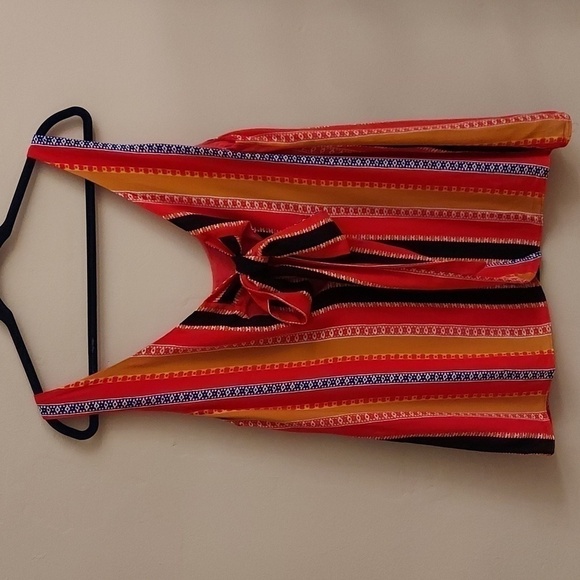 GIANNI BINI Jordan Tie Back Striped Vibrant Color Tank Top - Picture 11 of 13